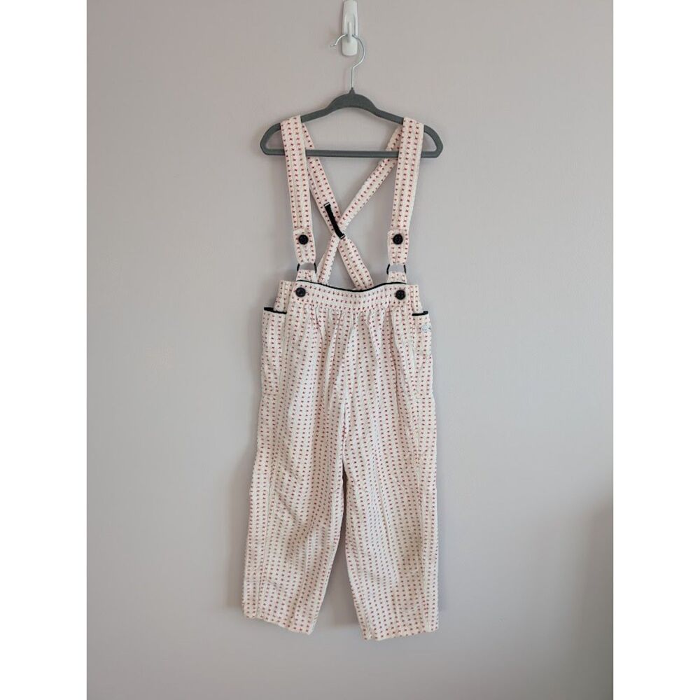 Vintage Izod Lacoste Toddler Overalls – Size 5 – Red Star Corduroy